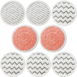 8 Pack Upgraded 3897A Rotating Mop Pads Replacement Steam Mop Pads or Bissell SpinWave SmartSteam Scrubbing Steam Mop 3897A,3712,3712W Steam Rotating Mop Pads,Part No 1641112