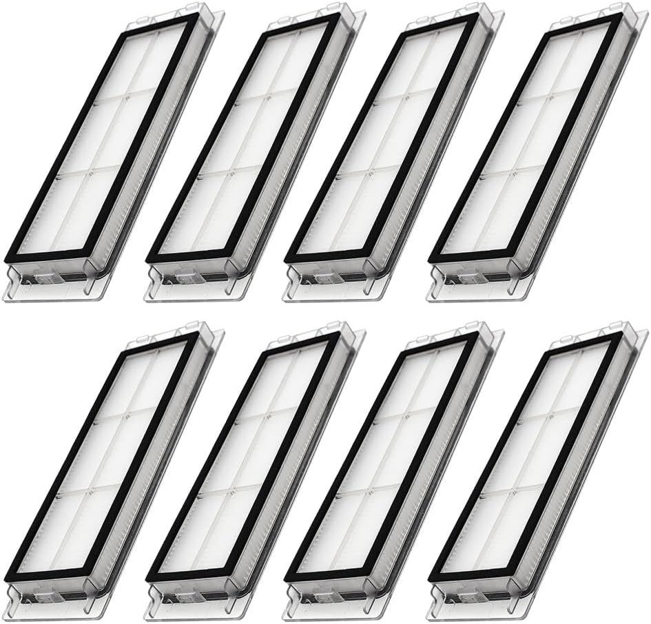 Replacement ilters Parts, Compatible with  S6 MaxV/Pure, S6, S5, S5 Max, S4 Max, S4, E5, E4, E20, E25, E35, Robot Vacuums, 8-pack.