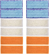 Mop Pads Compatible with iRobot Braava Jet 200 Series 240 241 244 245 250 Robot Mops, Washable and Reusable, 4 Wet 4 Dry 4 Damp.