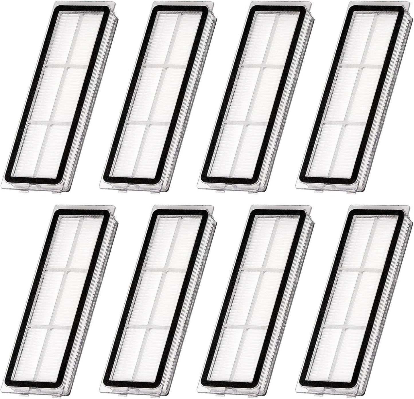 Replacement ilters Compatible with Dreametech L10s Ultra, L10s Plus, L10s Pro, D10 Plus Gen 2, D10 Plus, D20 Plus, D20 Pro Plus, Z10 Pro, S10, B101CN, 1C, W10, Robot Vacuums, 8-pack.