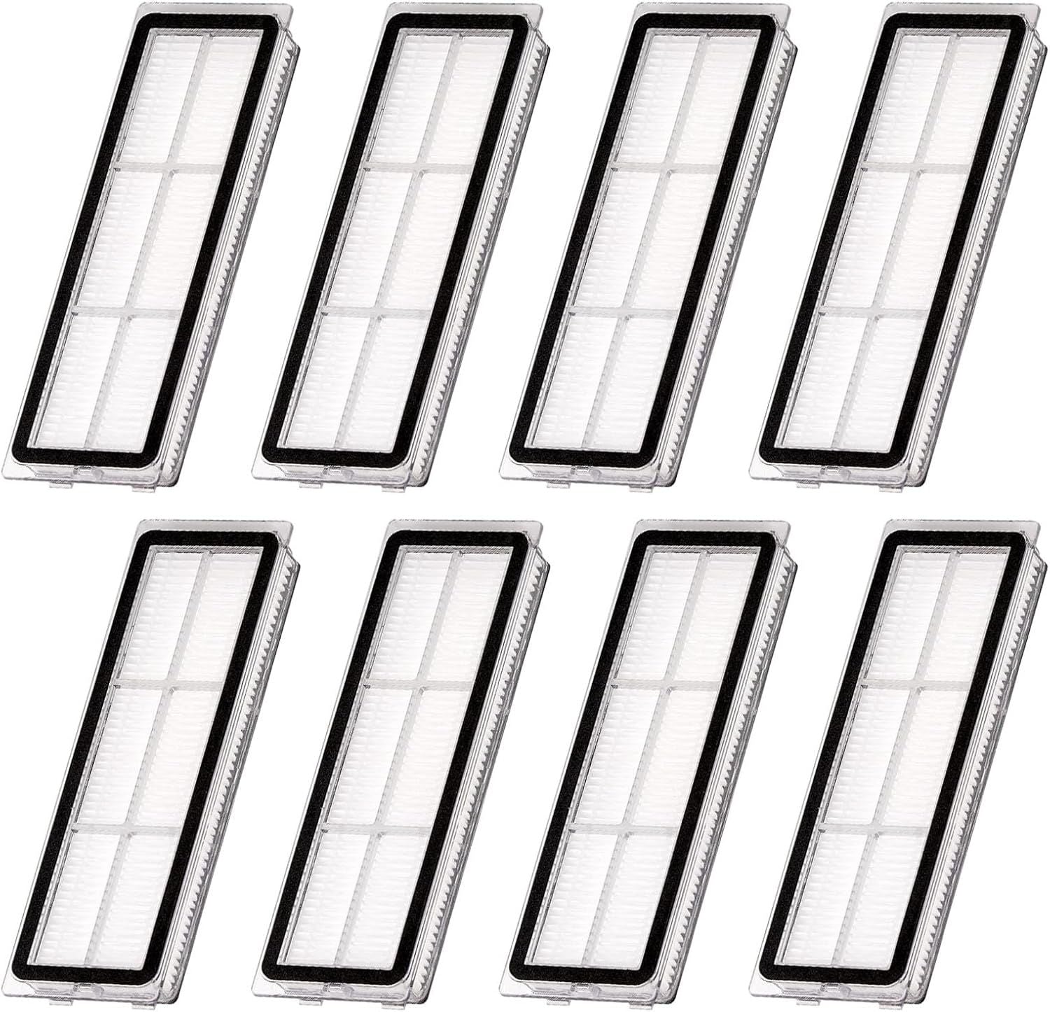 Replacement ilters Compatible with Dreametech L10s Ultra, L10s Plus, L10s Pro, D10 Plus Gen 2, D10 Plus, D20 Plus, D20 Pro Plus, Z10 Pro, S10, B101CN, 1C, W10, Robot Vacuums, 8-pack.