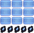 Microiber Washable Wet Mopping Cloths Pads Water Wick Caps Kit Replacement Compatible with iRobot Braava 320 380 381 380T 390 390T Mint 4200 4205 5200 5200C Model, 9 Wet Mops 5 Wick Cap.