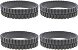 Replacement Rubber Wheel Tires Compatible with euy RoboVac 11S, 11S MAX, 15T, 30, 30C, 15C, 15C MAX, 12, 35C Models, Anti-slip, Great Adhesion and Easy Assembly, 4-Pack.