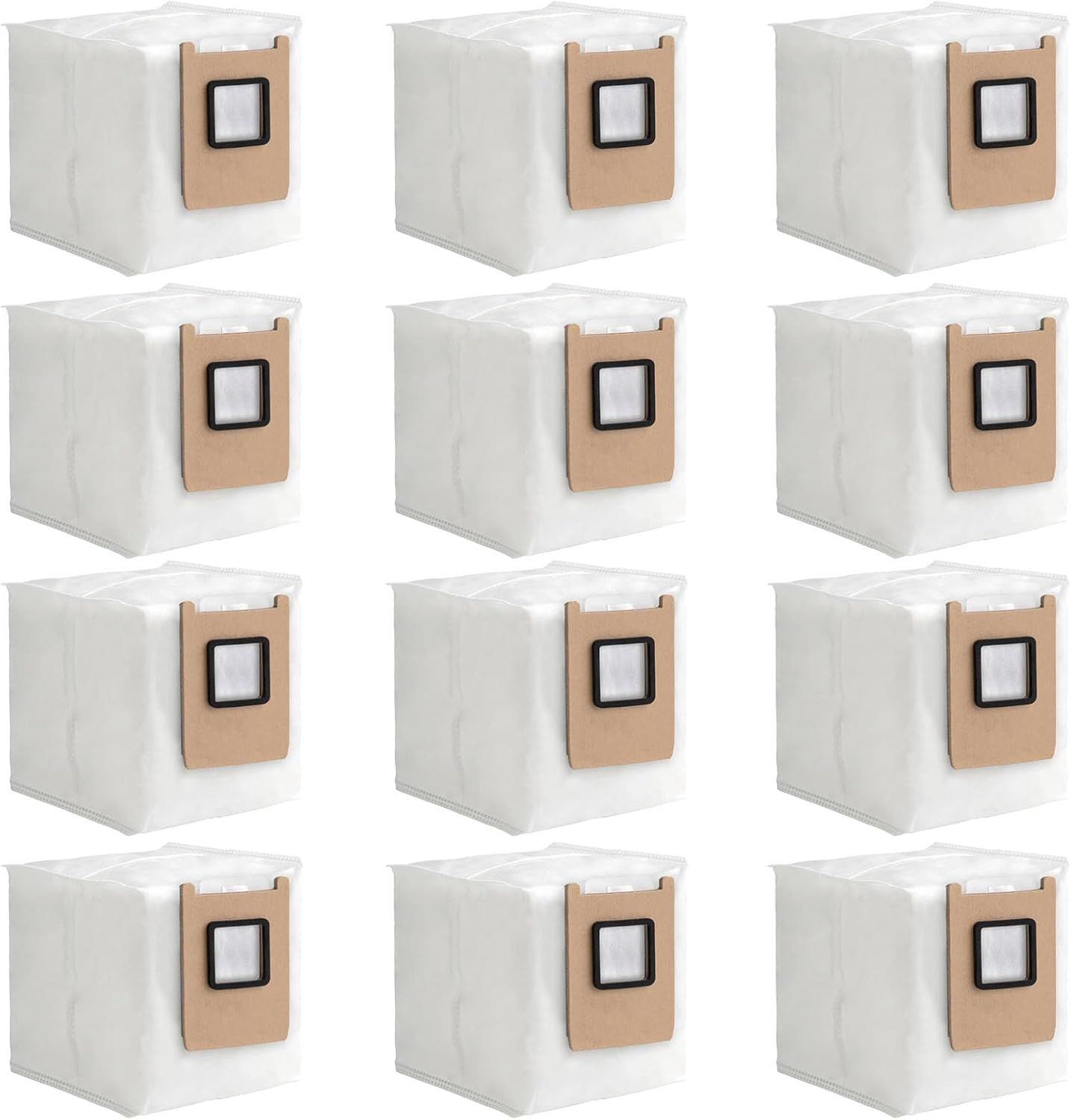 Replacement Dust Bags Compatible with euy E25/ E28/ C28, Robot Vacuum Parts Accessories Disposable Bags, 12-Pack.