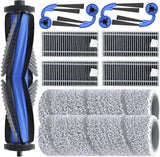 Replacement Parts Compatible with Ecovacs Deebot X11 OmniCyclone, Robot Vacuum Accessories with 1 Main Brush 2 Mopping Roller 4 ilter 4 Side Brush