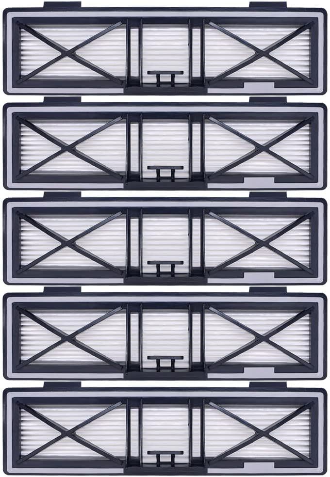 Gray Replacement H12 HEPA ilters Compatible with Neato D10, D9, D8, D7, D6, D5, D4, D3, Robotic Vacuum Cleaners, 5-Pack.