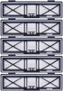 Gray Replacement H12 HEPA ilters Compatible with Neato D10, D9, D8, D7, D6, D5, D4, D3, Robotic Vacuum Cleaners, 5-Pack.