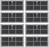 Replacement ilters Compatible with Dreame L10s Ultra Gen2/Gen3, L10s Pro Ultra Heat, L40s Ultra AE/CE, L40 Ultra, X40 Ultra/Master, X30 Ultra, Robot Vacuum Accessories Parts, 8-pack