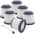 6 Pack PV110 Replacement Handheld Vacuum ilters: Compatible with Black and Decker Cordless Pivot Vac BDH2000PL BDH2020L PHV1410 PHV1810 PHV1210 BDH1620LH Handheld Vacuum, Part 