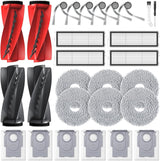 Qrevo S5V Replacement Parts or  Qrevo S5V / Curv/Edge/Edge S5A / Curv S5X, Accessories include 2*Set Main Brush, 6*Mop Pads, 6*Vacuum Bags, 4*Hepa ilters, 6*Side Brush, 2*Cleaning Tool