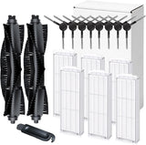 WVCR200S Accessories Kit or WYZE Robot Vacuum Cleaner WVCR200S Replacement Parts Kit, 2 Main Roller Brush, 6 Hepa ilter, 8 Side Brush, 1 Cleaning Tools (17PCS)