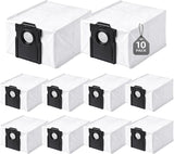 10-Pack 4-Liter Dust Bags Compatible with Dreame D10 Plus Gen 2 Robot Vacuum (RLD32GD), 10 × 4L Disposable Replacement Vacuum Bags