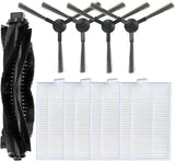 Accessories Kit or iHome AutoVac Eclipse iHRV1 / Eclipse G iHRV2 Robot Vacuum Replacement Parts, 1 Main Roller Brush, 4 Side Brush, 4 Hepa ilter