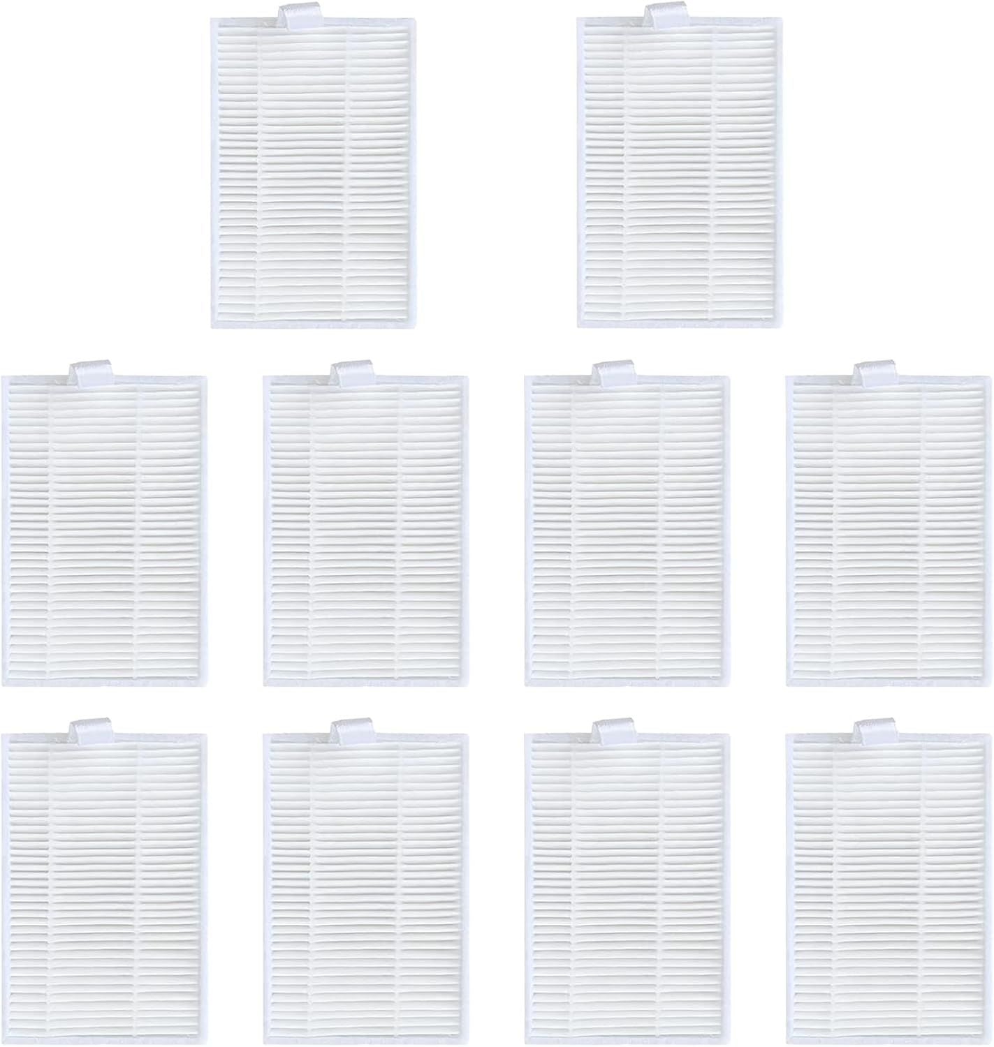 10Pcs Hepa ilters or iHome AutoVac Eclipse iHRV1 / iHome AutoVac Eclipse G iHRV2 Robot Vacuum Cleaner Replacement 10 PACK Hepa ilters