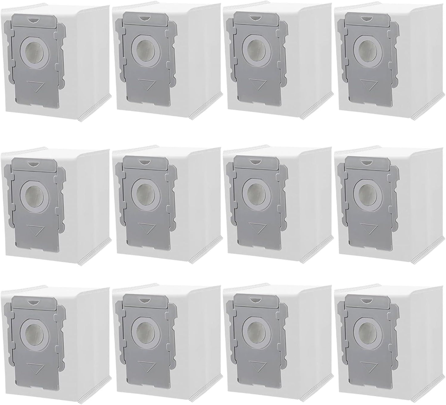 12 Pack Vacuum cleaner bags or irobot Roomba i7 i7+ i8 i8+ i3 i3+ i4 i4+ i6 i6+ j7 j7+ s9 s9+, i and s and j Series Clean Base Automatic Dirt Disposal Bags
