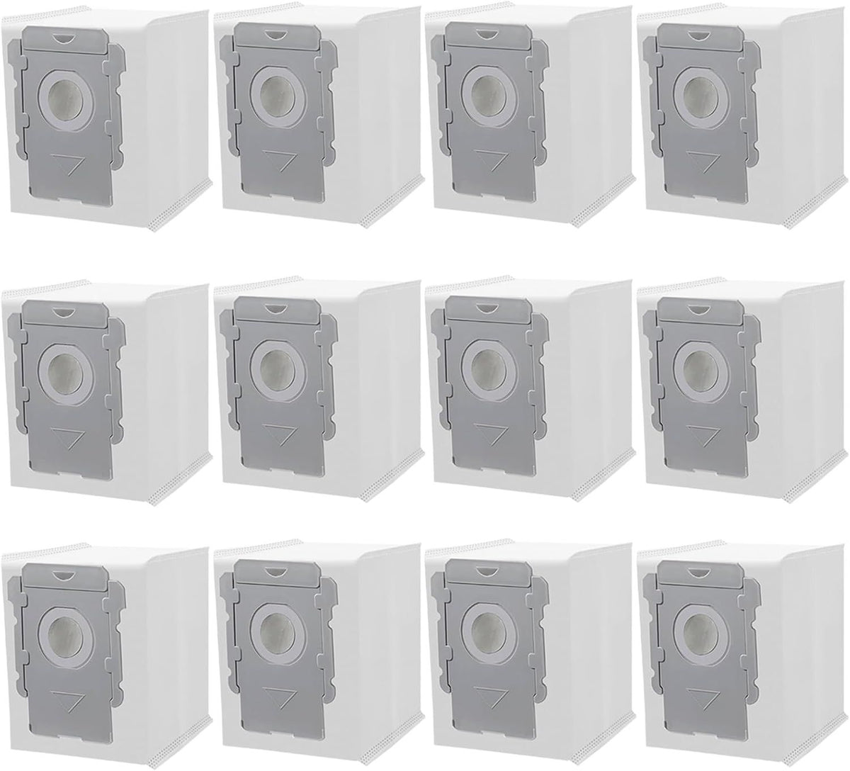 12 Pack Vacuum cleaner bags or irobot Roomba i7 i7+ i8 i8+ i3 i3+ i4 i4+ i6 i6+ j7 j7+ s9 s9+, i and s and j Series Clean Base Automatic Dirt Disposal Bags