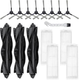 WVCR200S Replacement Parts or WYZE Robot Vacuum Cleaner WVCR200S Spare Accessories, 3 Main Roller Brush, 8 Side Brushes, 4 Hepa ilters, 1 Cleaning Tool