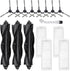 WVCR200S Replacement Parts or WYZE Robot Vacuum Cleaner WVCR200S Spare Accessories, 3 Main Roller Brush, 8 Side Brushes, 4 Hepa ilters, 1 Cleaning Tool
