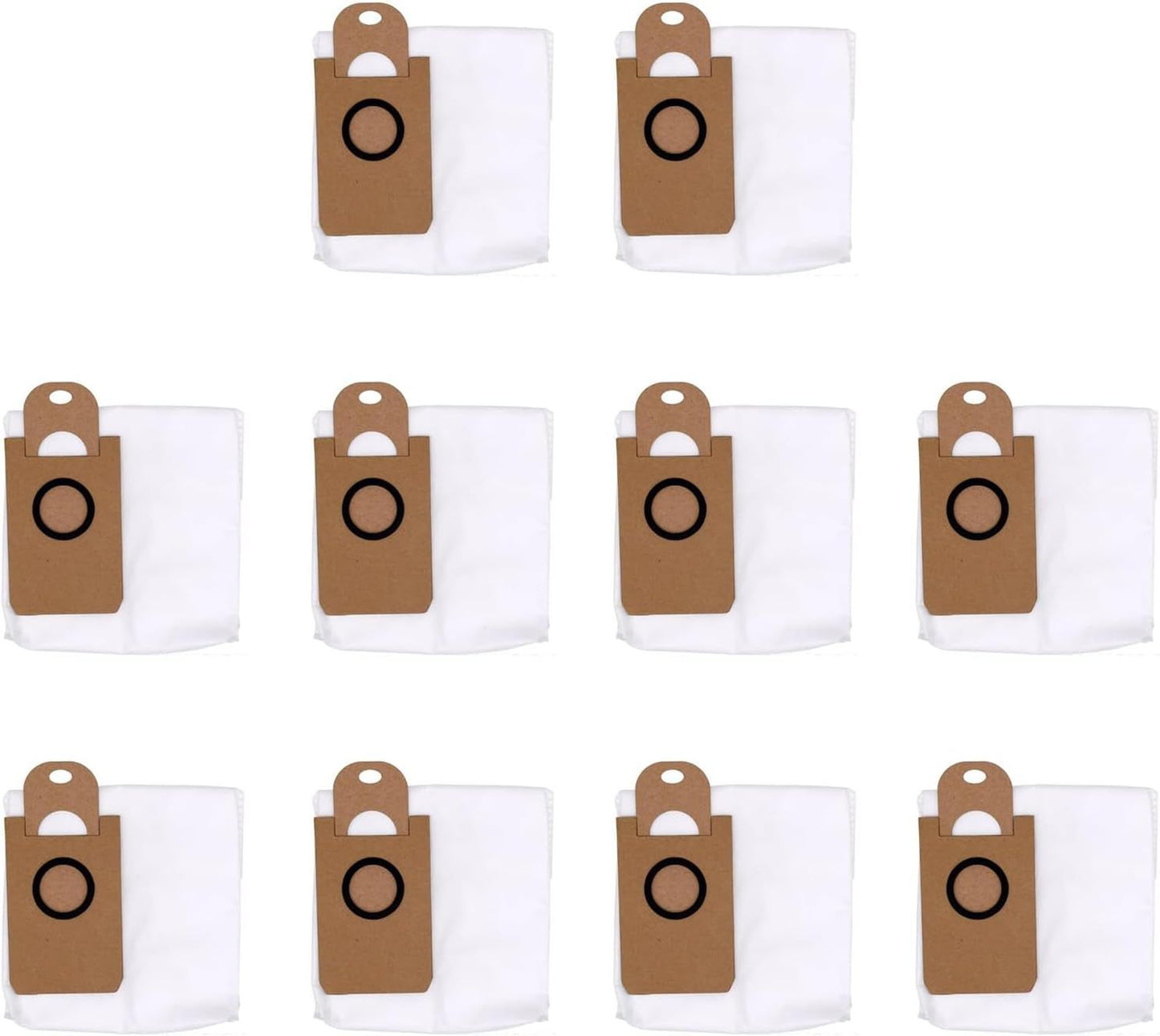 10 Pack Dust Bags or iHome AutoVac Nova S1 Pro, iHRVS1PRO-3BLK, iHRV6-BLK, iHRV7-SLK, iHRV13-BLK,iHRV14-BLK Robot Vacuum Replacement Accessory Parts