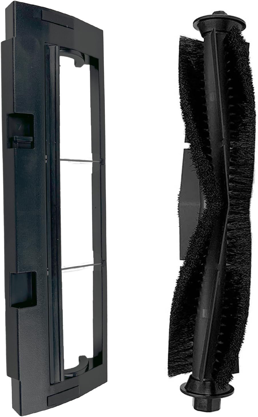 Main Brush and Main Brush Cover Guard or ihome Autovac Nova Vacuum Cleaner Accessories Replacement Spare Parts or iHRV6-blk or Proscenic M7 Pro M7 M8