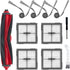 Replacement Parts or  Q10 S5, Q10 X5, Q10 S5+, Q10 X5+ Robot Vacuum Cleaner Accessories, 1 Main Brush, 4 Side Brushes, 4 ilters, 1 Cleaning Tool, 1 Screwdriver