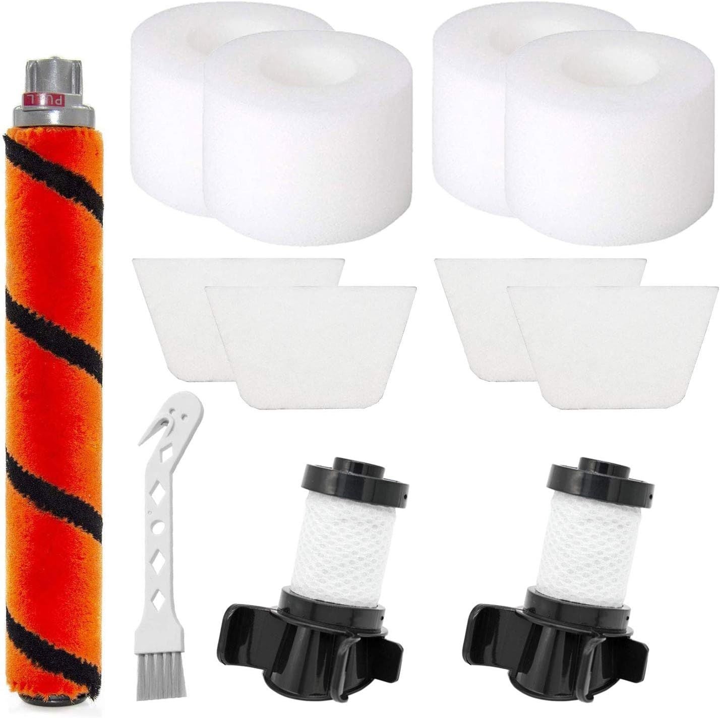 2 Vacuum ilters + 4 oam elt ilters + 1 Brush Compatible with Shark IONlex DuoClean I100 X30 X40 60 80 I200 I201 I202 I205 I251 I252 I281 I282 I285 U280 IC205, XPREM100 XPSTM100