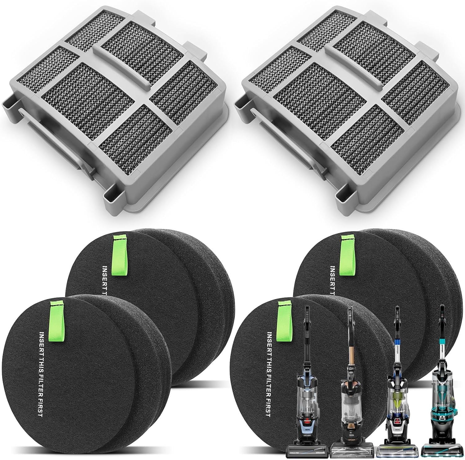39883 3418 3402 3774 ilter or Bissell Pet Hair Eraser 39883 3774 3774 3774G 3775 SuraceSense Pet 3418 3415 MultiClean Rewind 3402 3409 PowerLite 3404 Vacuum Cleaners, 1635630&1635629