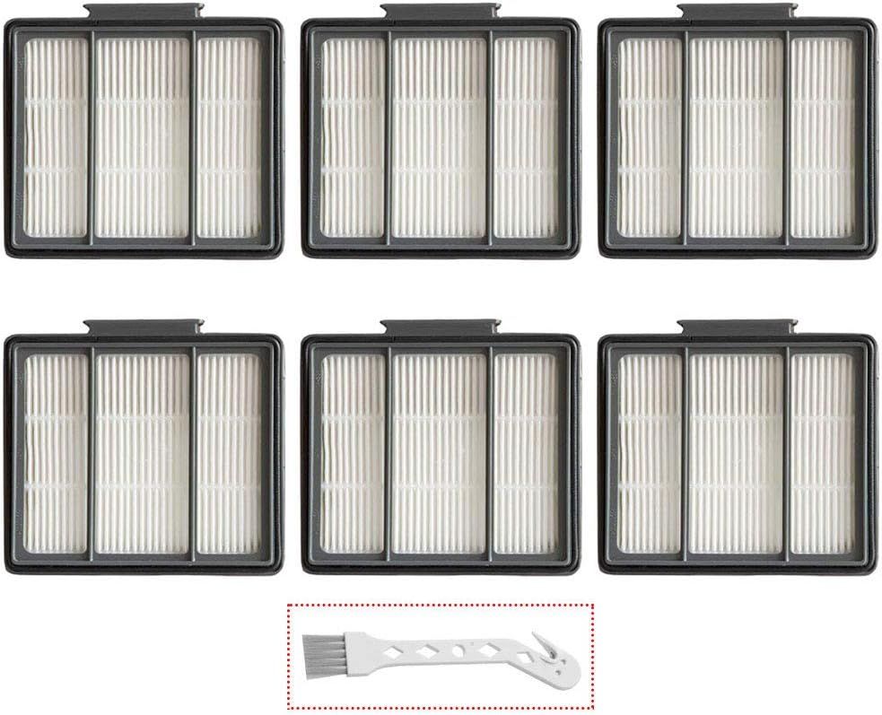 6 Pack Replacement ilter or Shark ION Robot R85 RV850 RV850BRN RV850WV R851WV RV700_N RV720_N R87 R76 RV871 AV751 AV752 AV753 IQ Robot RV1001 RV100AE AV970 AV992 AV993 AV1002AE AV1010AE