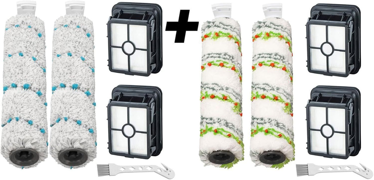 Brush ilter Replacement Parts or Bissell CrossWave HydroSteam 35151 35152 3513 3518 or CrossWave Max 2554 2590 2593 2596 Vacuum, 2 Pack 2788 Pet Brushes 2 Pack 2787 Multi-Surace Brushes 4 P