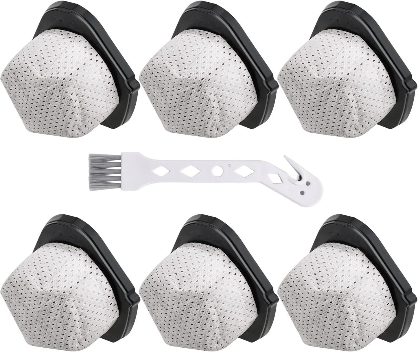 6 Pack Dust Cup ilters Replacement or Shark Cordless Handheld Vacuum SV780 SV75Z SV728N SV726N, Replacement Part# X769, XSB726N