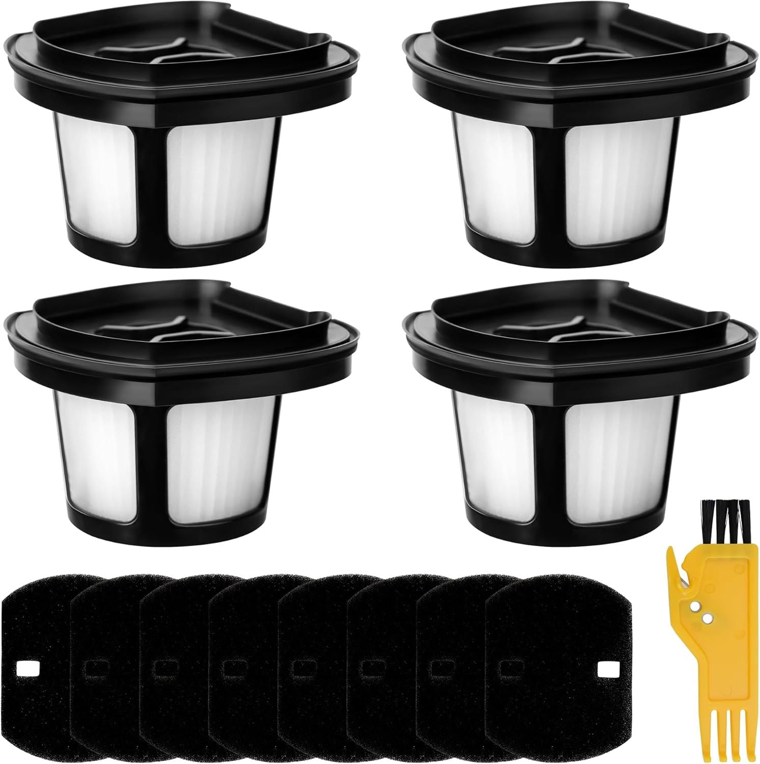 2390A 2284W Vacuum ilter Replacement or Bi-ssell Pet Hair Eraser ilter Hand Vac 2390, 2389, 2284W Compare to Parts # 1614212 1614203 1614204, 4-Pack