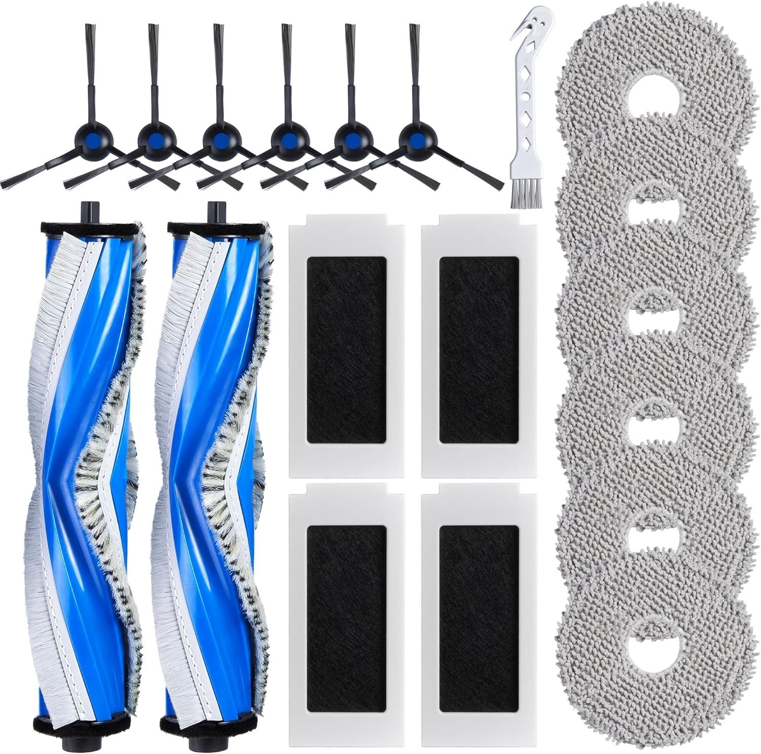 Accessories or ECOVACS DEEBOT T30S/T30S PRO/T30S AI Robot Vacuum, Quality Replacement Parts or Better Cleaning Perormance