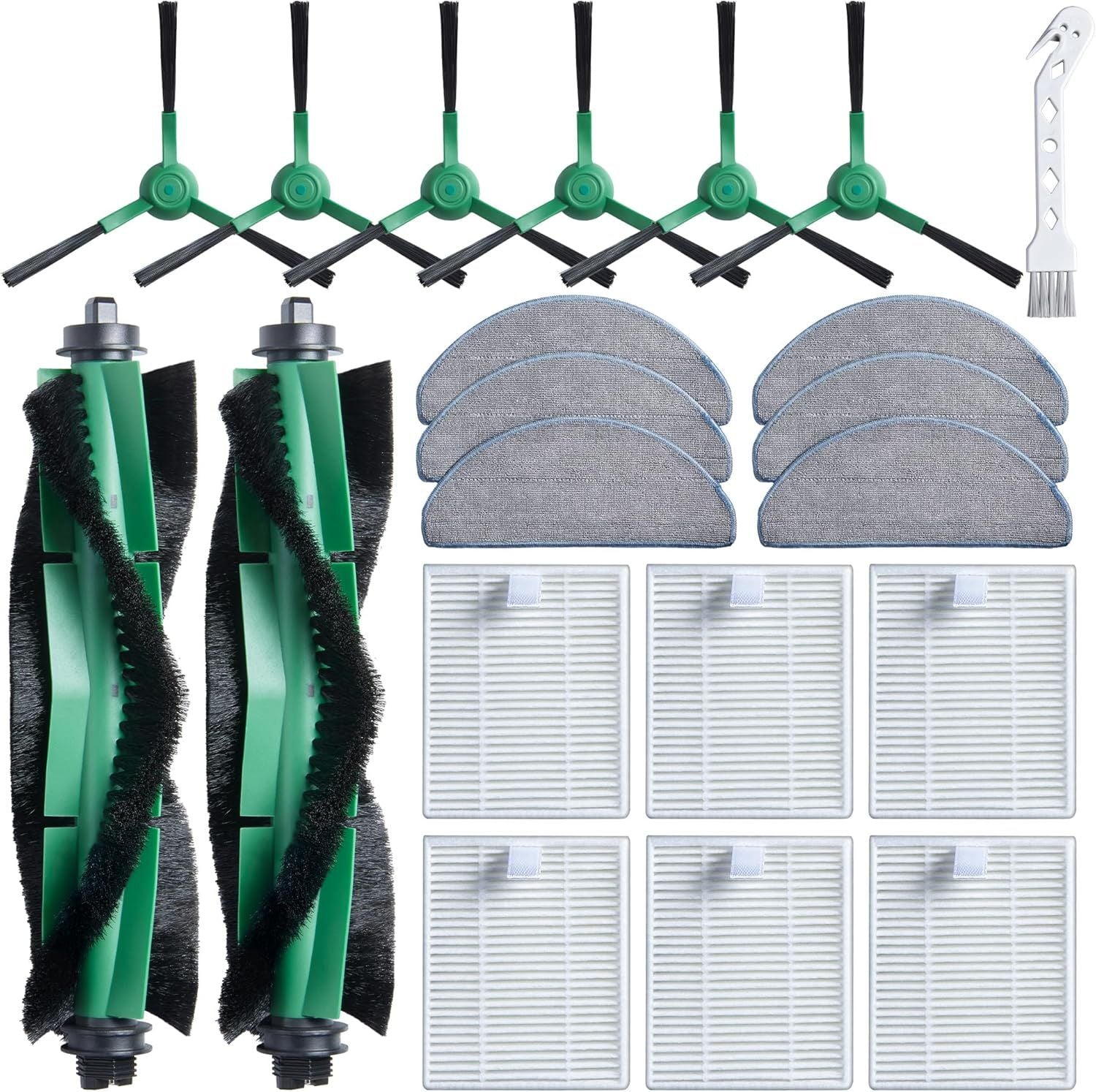 Replacement Parts or iRobot Roomba 104 Combo, 105 Combo, Essential Y0140 Y0112 Y0110 Robot Q0120 Q0110, 21 Pack Quality Accessories or Better Cleaning Perormance