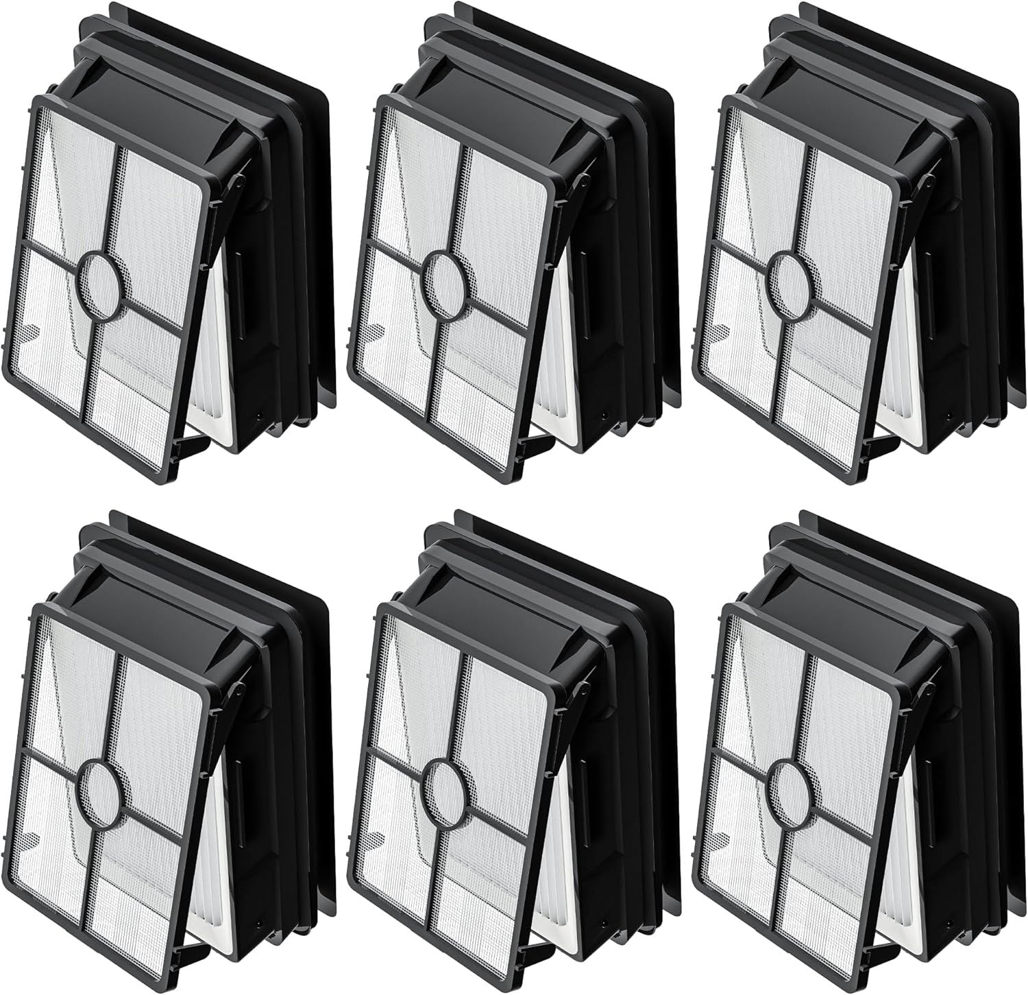 6 Pack 1866 ilters Compatible with Bissell Crosswave 3888A 1785 2210 2211 2304 2306 2551 2554 2590 2593 2596 CrossWave Cordless Max All in One Wet-Dry Vacuum Cleaner, Compare to Part # 1608684