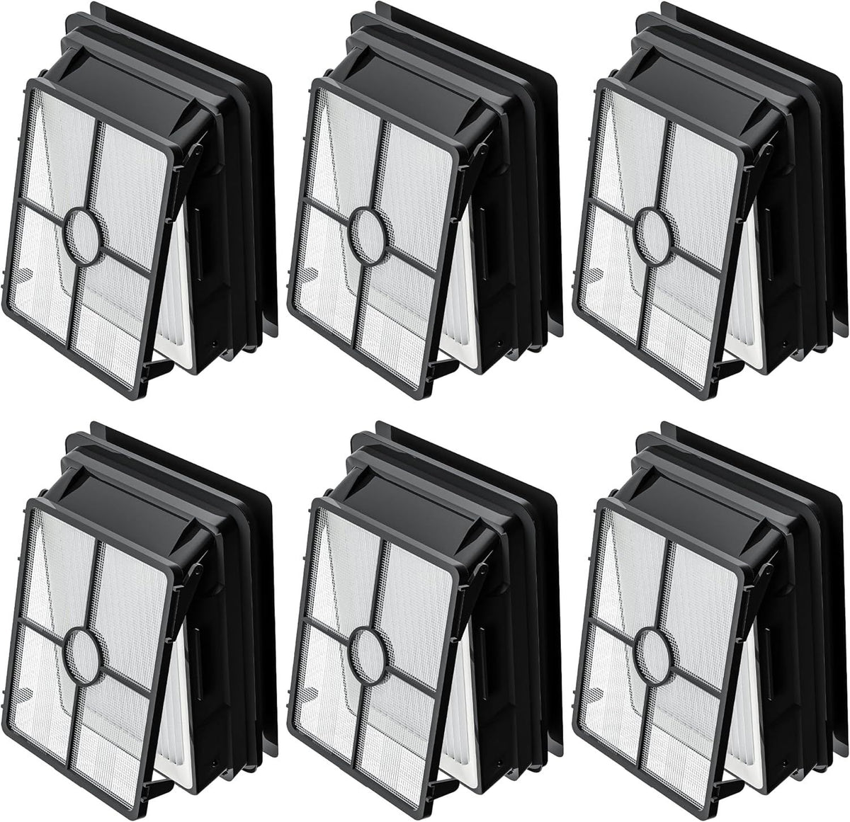 6 Pack 1866 ilters Compatible with Bissell Crosswave 3888A 1785 2210 2211 2304 2306 2551 2554 2590 2593 2596 CrossWave Cordless Max All in One Wet-Dry Vacuum Cleaner, Compare to Part # 1608684