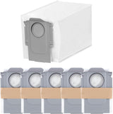 6 Packs Disposable Dust Bags or QV35A, Saros10series, Saros20, Saros 20 Sonic, QrevoCurv2low, QrevoCurv, QrevoEdgeS5A, QrevoSlim, S8MaxUltra, QrevoMaxV, QRevo series Robot Vacuum