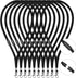 Breakaway Neck Lanyards Key Chain - Black Badge Lanyards or ID Badge Holders, Comortable Neck Straps