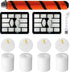 Hepa oam & elt ilter Brushroll Replacement Kit or Shark Rotator Proessional Lit-away DuoClean Vacuum ZU780 ZU782 ZU785, Replaces Part 