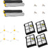 Extractor Roller Side Brushes & Hepa ilters Replenishment Kit Compatible with iRobot Roomba 800 900 Series 805 860 861 870 871 880 890 891 960 980 981 985 Vacuum Replacement Parts