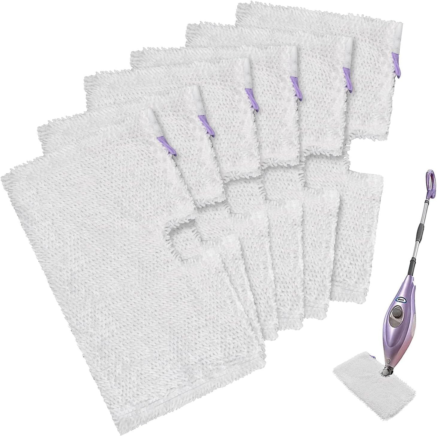6 Pack Microiber Steam Mop Replacement Pads or Shark Steam Mops S3500 Series S3501 S3601 S3550 S3901 SE450 S3801CO S3601D S2901 S2902 Steam Pocket Mop Pads loor Cleaning Reusable or Shark Mop Pads