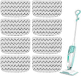 8 Pack Microiber Steam Mop Replacement Pads or Shark Steam Mop S1000, S1000A, S1000C, S1000WM, S1001C Dirt Grip Steam Mop Pads, Washable & Reusable Microiber Mop Pads or All loor Clean
