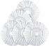 Spin Mop Replacement Head 5 Pack Magic Mop Reill or Hurricane 360° Systems, Microiber Spin Mop Head, Round Shape Standard Universal Size