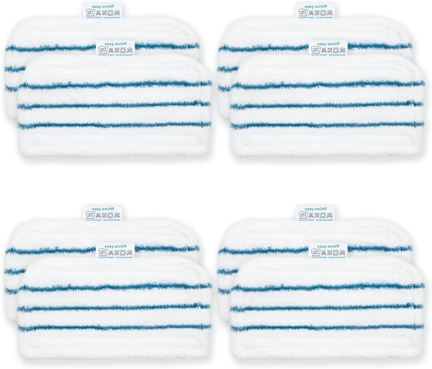 8 Pack SMP20 Washable Steam Mop Pads Compatible with Black+Decker Steam Mop SM1600, SM1610, SM1620, HSM13E1, HSMC1300X, HSMC1321, HSMC1361SG