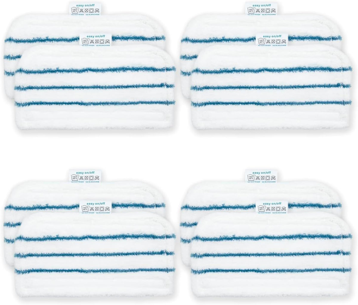 8 Pack SMP20 Washable Steam Mop Pads Compatible with Black+Decker Steam Mop SM1600, SM1610, SM1620, HSM13E1, HSMC1300X, HSMC1321, HSMC1361SG