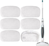 6 Pack SMP01 Microiber & Washable Steam Mop Pads Compatible with Kenmore SM2060 S200 Series loor Cleaning Steam Mop (White)
