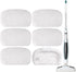 6 Pack SMP01 Microiber & Washable Steam Mop Pads Compatible with Kenmore SM2060 S200 Series loor Cleaning Steam Mop (White)