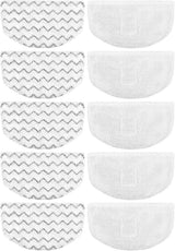 10 Pack Steam Mop Replacement Pads or Bissell Powerresh Steam Mop 1940 1806 1544 2075 2685A 2181 2814 Series, Model 19402 19404 19408 19409 1940A 1940 1940Q 1940T 1940W B0006 B0017 2075A