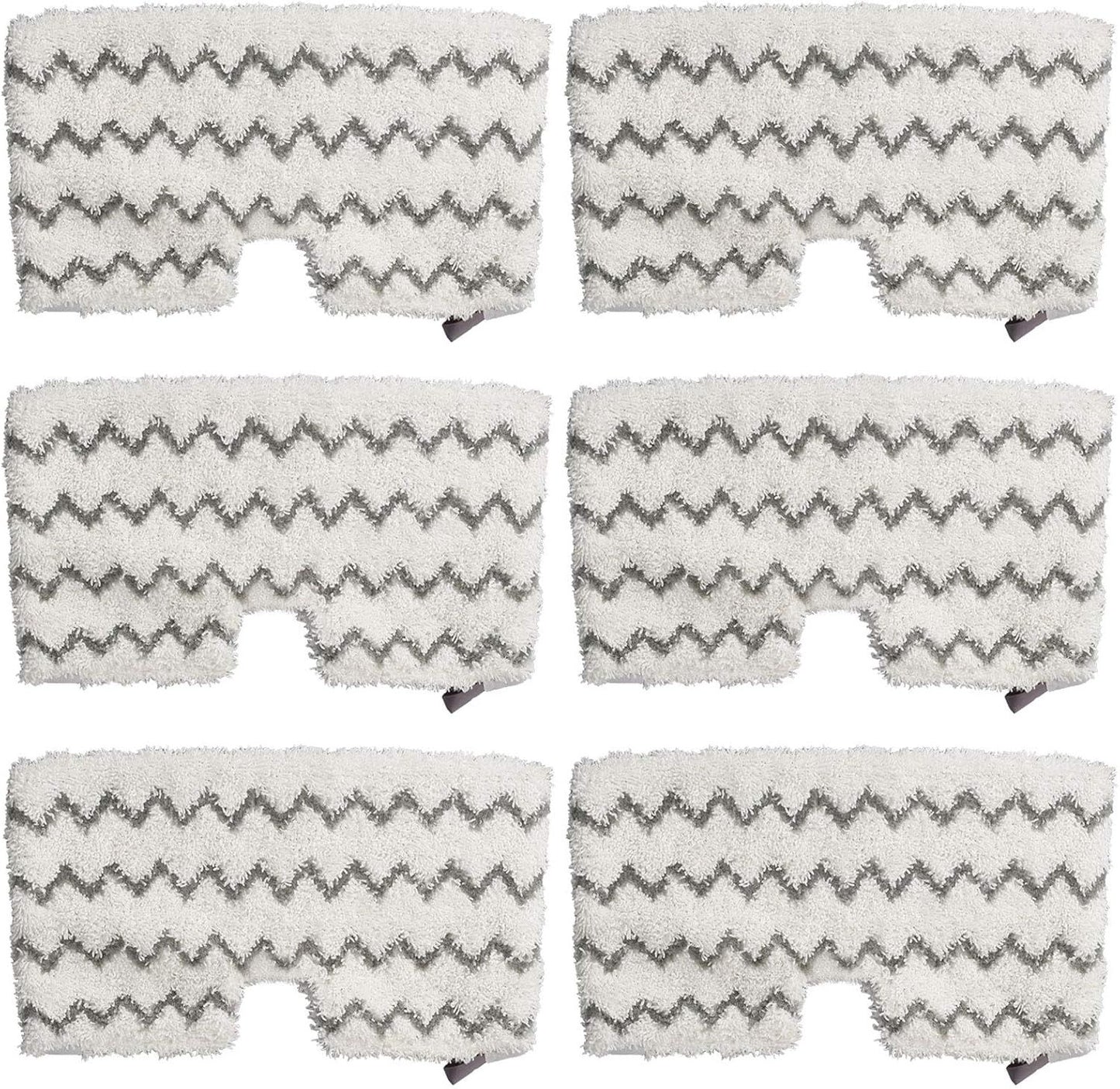 6 Pack Steam Mop Pads Replacement or Shark Steam Pocket Mops S3501 S3601 S3972BRN S3550 S3801 S3901 S3601D S3801CO S3901D S3455K S2902 SE450 SE460