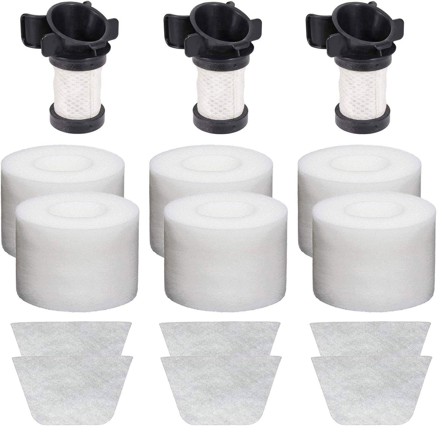 Replacement ilters or Shark ION lex DuoClean X30 X40 60 80 I200 I201 I202 I205 I251 I252 I281 I282 I285 U280 IC205 IR70 IR100 IR101, 3 Post 6 oam&elt ilters, XPREM100