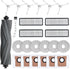 24 Pack Accessories Kit or Dreame L10s Ultra / L10 Ultra Robot Vacuum Replacement Parts Including 1 Main Brush 4 HEPA ilters 6 Sidebrushes 6 Mop Pads 6 Dust Bags 1 Cleaning Brush